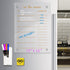 Magnetic Dry Erase Board Menu, Clear Acrylic Whiteboard Menu 17"x12" with 4 Dry Erase Markers