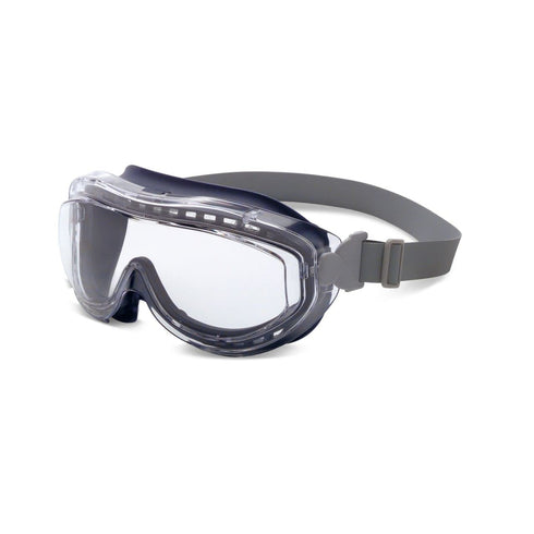 Honeywell Uvex Flex Seal OTG Goggle, Navy Body with Clear HydroShield AF Coating and Neoprene Headband