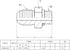 (2-PACK) 6400-08-06-O Hydraulic Hose Adapter Fitting 1/2" Male JIC 37° Flare × 3/8" Male O-Ring Boss