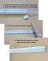 Blind Shade Repair 10. (2 3.25" Qty Shutter Repair Slider Connector for Polysatin Shutter Connect Center spacing)