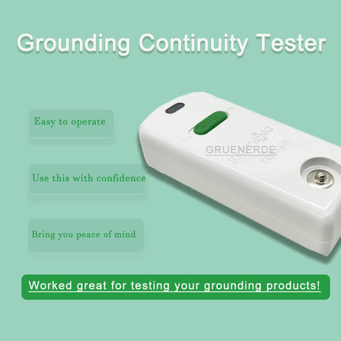 Grounding Continuity Tester Kit: Test Continuity and Effectiveness of Grounding Sheets with 15ft Grounding Cord