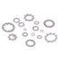 Hilitchi 400-Pcs Assortment Kit of 304 Stainless Steel External Internal Tooth Star Lock Washers - M2 M3 M4 M5 M6 M8