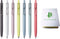 Uni-Ball One F Gel Pen Set, 0.38mm & 0.5mm, 7 Body Colors with Sticky Notes