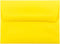 JAM PAPER A2 Colored Invitation Envelopes, 4 3/8 x 5 3/4, Yellow Recycled, 50/Pack