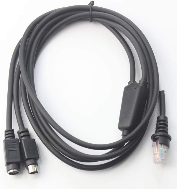 ezonpinzv PS/2 KBW Keyboard Wedge Barcode Scanner Cable Compatible with Metrologic MS7120 MS9540