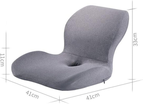 BBOPG Tailbone Office Chair Cushions One-Piece Memory Foam Seat Cushion Lumbar Support Cushion for Pback and Butt