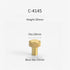 SMOKT 1Pcs C-4145-20mm) Minimalism Knurled Textured Bronze Long Furniture Handles Wardrobe Kitchen Cupboard Cloakroom