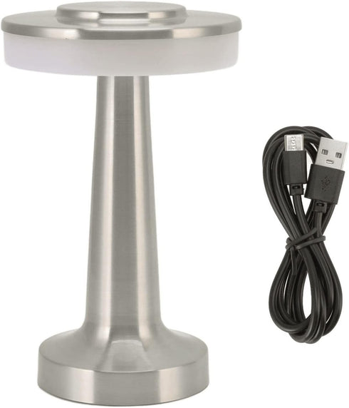 Marhynchus Rechargeable Portable LED Retro Touch Control Nightstand Lamp 3 Levels Color