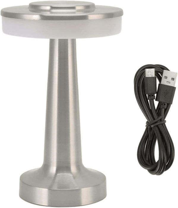 Marhynchus Rechargeable Portable LED Retro Touch Control Nightstand Lamp 3 Levels Color