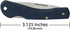 Case XX WR POCKET KNIFE BLUE HANDLED MINI-BLACKHORN, ITEM 2392, LENGTH CLOSED 3 1/8 INCH (LT1059L SS) by Case