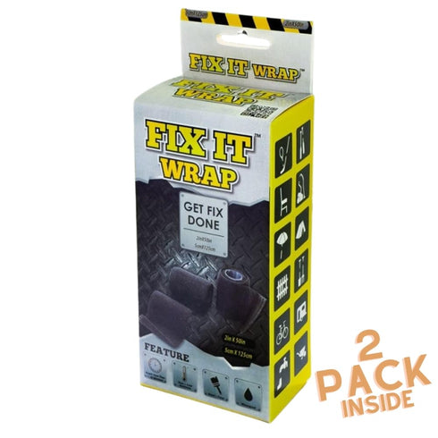 Fix It Wrap 2 INCH X 50 inch - Strong Fiber Weld Fix Reinforcement Repair - 2 Pack