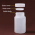 Bettomshin 5Pcs 300ml PE Plastic Food Grade Bottles, Wide Mouth Lab Reagent Storage Container