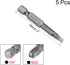 uxcell 5 Pcs SQ3 Magnetic Square Head Screwdriver Bits, 1/4 Inch Hex Shank 2-inch Length S2 Power Tools Square Drive Screwdriver by uxcell