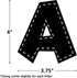 Teacher Created Resources Fun Font Letters, Black Stitch, 4" (TCR75150)