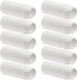 Bettomshin 10 Pcs 100ml PE Plastic Wide Mouth Lab Reagent Bottle for Liquid/Solid Sample Storage, White