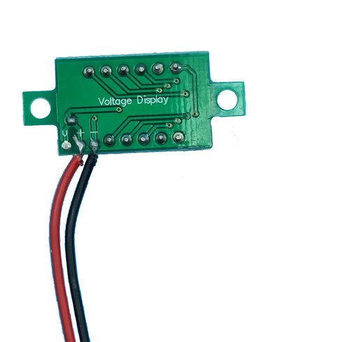 9pcs Voltage Meter 0.36 Inch 2 Wire DC 0-32V with Three Digit LED Display Panel Mount Tester (Blue)