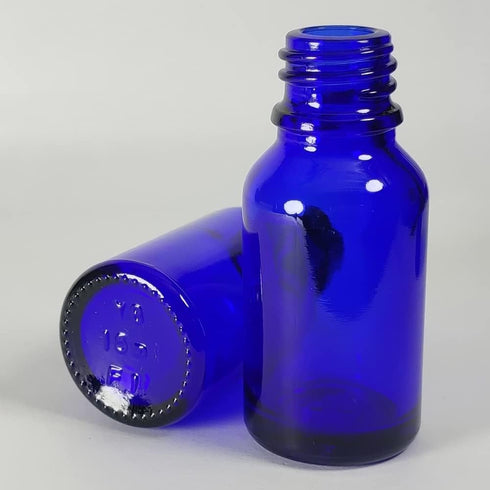 Bioll 15ml (1/2 oz) Glass Dropper Bottle, Essential Oil Bottle with Glass Eye Droppers, 24Pcs (Blue)