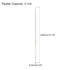 PATIKIL Graduated Dropper Pipettes, 2 Pcs 0.1ml Reusable Borosilicate Glass Pipette for Transfer Liquid for Laboratory, Chemistry, Clear