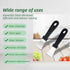 2Pcs Cleaning Scraper for Ovens, Stainless Steel Multi-Kitchen Scraper with 3Pcs Brass Nylon Brushes, Black
