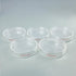 stonylab 5-Pack Glass Petri Dish with Lid, Borosilicate Cell Culture Dish Clear Autoclavable 120x25 mm