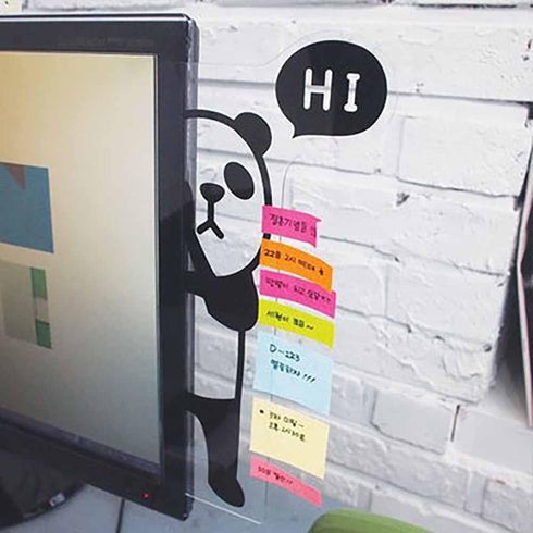 Psivika 2 PCS Monitor Reminder Memo Board - Monitor Message Panel, Sticky Note Message Boards, Memo Pads for Right