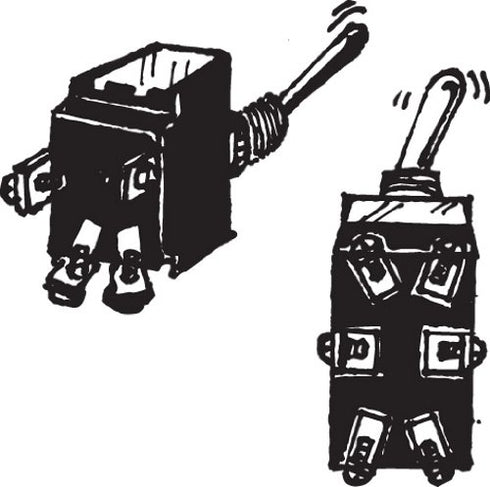 Gardner Bender GSW-123 Electrical Toggle Switch, DPDT, 20 A/125V AC, Screw Terminal, Gray