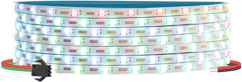 16.4FT WS2812B WS2812 3mm Ultra Narrow LED Strip,DC5V 100LEDs/m Individually Addressable Dream