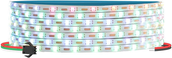 16.4FT WS2812B WS2812 3mm Ultra Narrow LED Strip,DC5V 100LEDs/m Individually Addressable Dream
