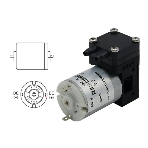 Kamoer KLVP08 12V DC vacuum pump small brush motor diaphragm air pump 0.8L/min for gas collection, constant pressure adsorption