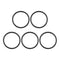 MECCANIXITY Nitrile Rubber O Ring 1.26" OD, 1.06" ID, 0.1" Width, Pack of 5 for Faucet Plumbing Air Gas Repair