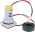 Digital Display AC Current Indicator, 22mm LED Current Tester 0~100A Ammeter Monitor (Yellow)