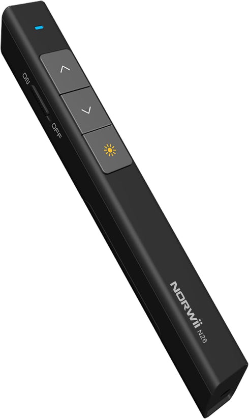Norwii N26 Wireless Presentation Clicker, PowerPoint Remote with Pointer for Presentations