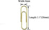 HAHIYO 300 Pack Paper Clips, Sturdy 1.1 inches Length, Heavy Duty Rust Proof Reusable Metal, Bright Rose Gold