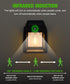 IP65 Surakey Solar Wall Lanterns Outdoor, Wireless Dusk to Dawn Lantern Motion Sensor LED Sconce Lights Waterproof