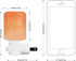 2 Pack Syntus Himalayan Salt Lamp Natural Crystal Salt Light Glow Hand Carved Night Lights Wall Light, UL Listed Plug