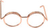 Valentine's Day Carnival Stationery Clip, Plastic Coated Paper Clip, Eyeglass Shape Design for DIY