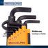 MichaelPro MP001048 Ball End Hex Key Set, 9pc Allen Wrench Set in Metric with Convenient Storage Holder