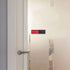 Privacy Sign - Vacant Occupied Indicator for Home Bathroom Office, Easy to Read Magnetic Slider - Black