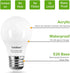 YukiHalu A15 LED Light Bulbs, 60W Equivalent, E26 Base, 2700K/3000K/5000K White, Pack of 6