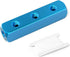 TAILONZ PNEUMATIC 1/4" Blue 6 Port 3 Way Pneumatic Shunt Aluminum Block Air Distribution Manifold