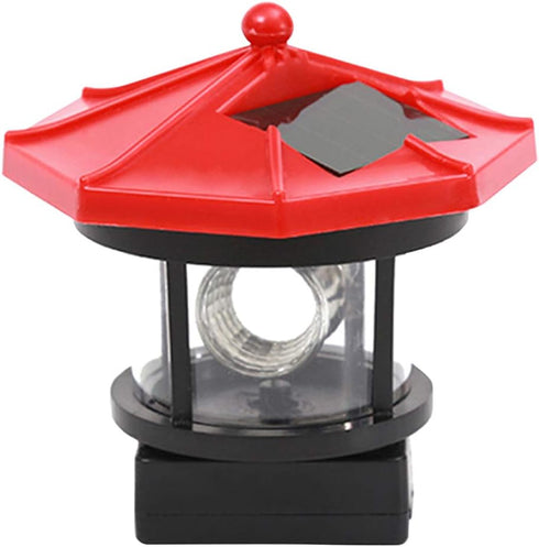 WDFS Lighthouse, Solar Powered LED Rotating, Waterproof, Outdoor Decorative Light for Garden, Yard,