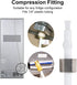 CGELE Refrigerator Water Line Kit, 39.4ft Ice Maker Water Line with 1/4" OD Quick Connect Fittings for Fridge