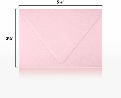 LUXPaper 4Bar A1 Contour Flap Invitation Envelopes, 3 5/8" x 5 1/8", Candy Pink, 80lb Text, 50 Qty