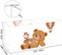 Ainavmxzs 4 Cute Brown Bear Acrylic Bow Pencil Holder With Compartments Hair Stuff Organizer Makeup Storage Bar Cart