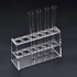 Clear Acrylic Test Tube Rack - 12 Sockets for 10ml, 25ml, 50ml, 100ml Test Tube (12 Hold 10ml)
