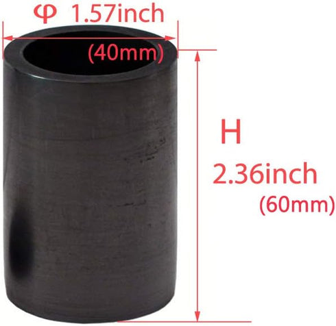 Gold Silver Copper Smelting Graphite Crucible Cup with Lid Lab Supply (40x60mm)