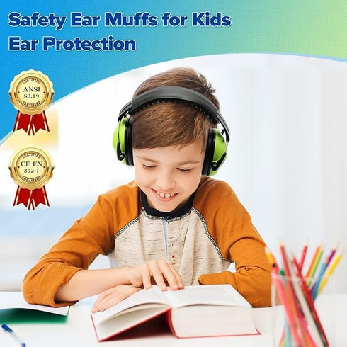 2 Pack Noise Canceling Headphones for Kids, Ear Protection Earmuffs for Autism, Sound Proof for Concerts