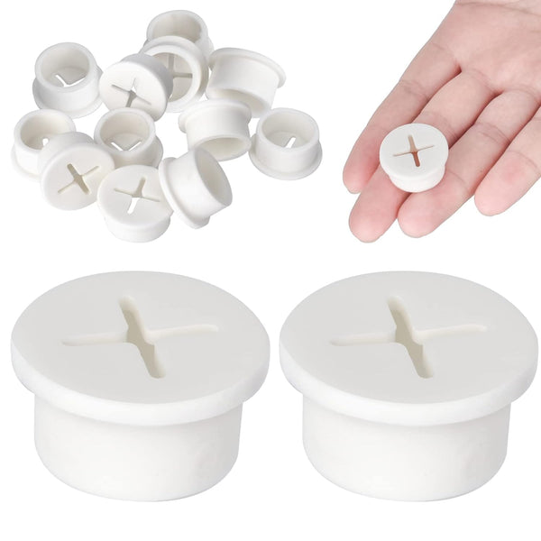 12 Pcs Cable Cord Grommet, 1" Wire Hole Cover for Cable Management, Desk Grommet for Office, Home.