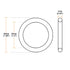 uxcell Nitrile Rubber O-Rings, 35mm OD 33mm ID 1mm Width, Metric Sealing Gasket for Automotive Machine Plumbing, Pack