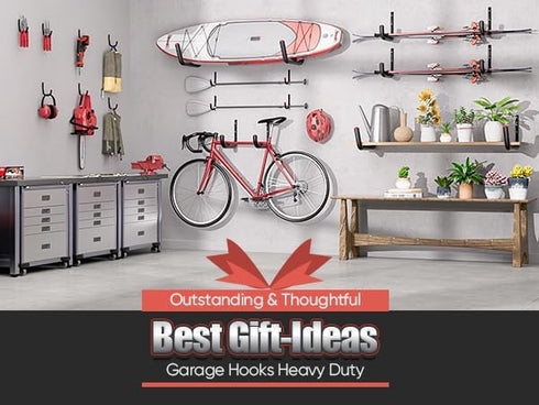 24 Pack 3.5" 100LBS Nacial Garage Hooks Heavy Duty, Garage Wall Hook with EVA Pads, Capacity Hooks for Hanging Bikes